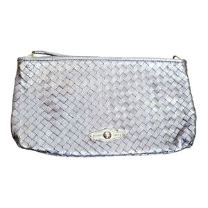 Elliott Lucca Metallic Woven Clutch